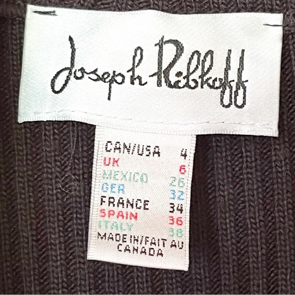 Joseph Ribkoff Womens Faux Suede Vest Sz 4 Ribbed Open Front Lightweight Moto - Picture 5 of 7